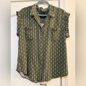 Jachs Olive Patterned Shirt
